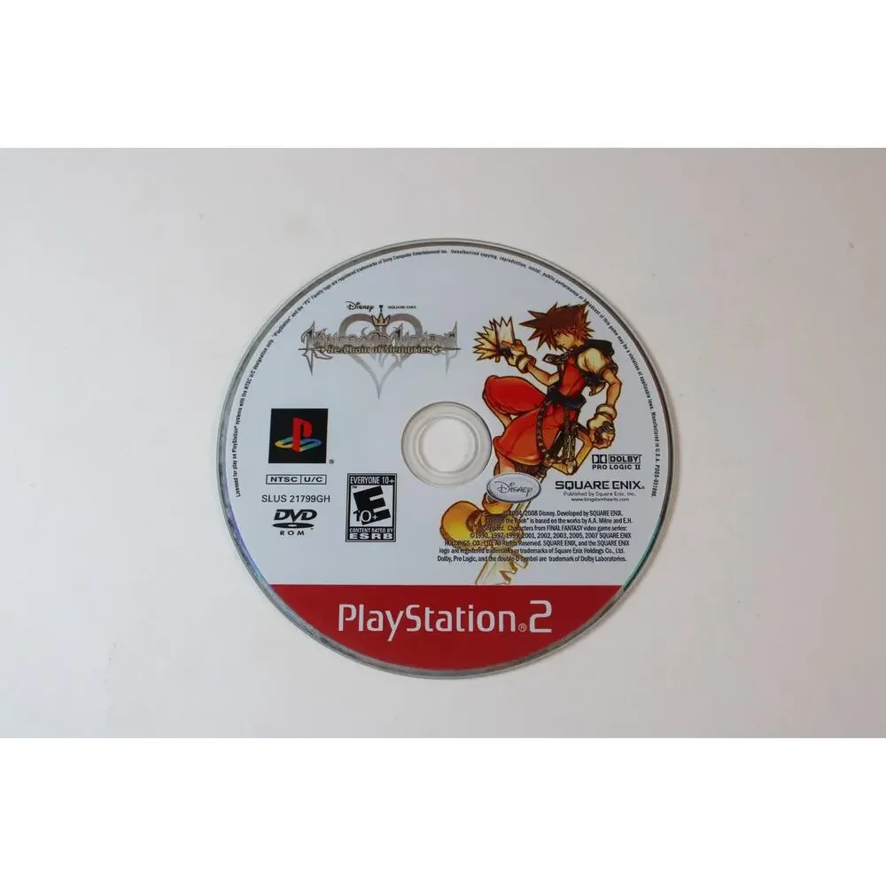 Kingdom Hearts RE Chain of Memories (Sony PlayStation 2, PS2) Disc Only, Tested